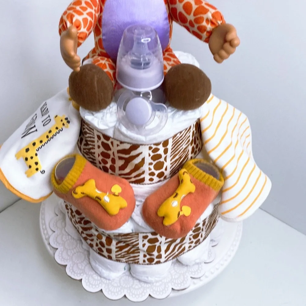 Baby Giraffe Diaper Cake
